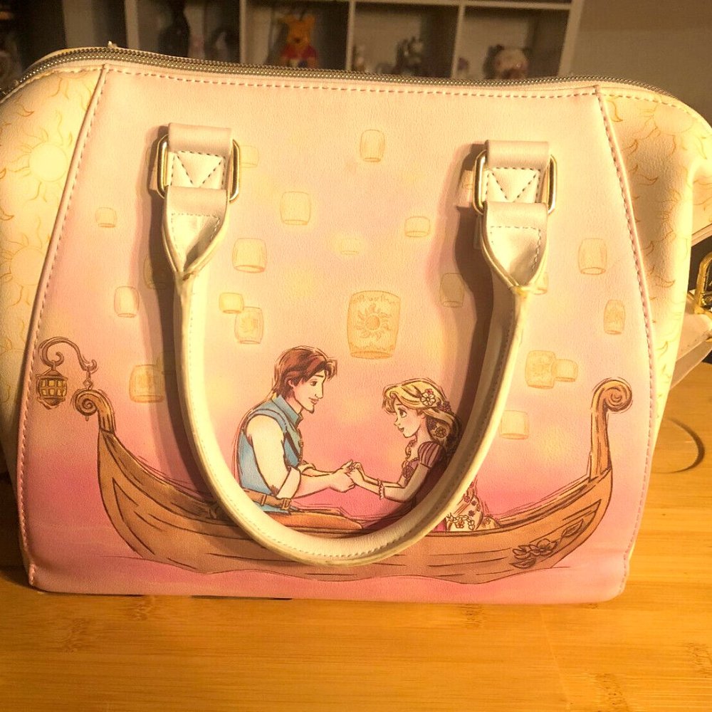 Loungefly Disney Tangled Rapunzel & Flynn Rider Satchel Bag Hot Topic
